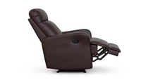 Sleek | Modern Manual Recliner in Espresso Leatherette