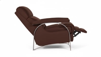 Style – 645 | Contemporary Manual Push Back Recliner in Earth Brown Fabric