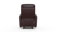 Sleek | Modern Manual Recliner in Espresso Leatherette