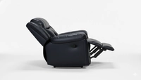 Zeal | Premium Power Recliner in Half Leather - Midnight Blue