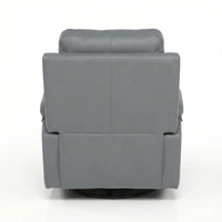 Premium Manual Recliner in Slate Grey Leatherette