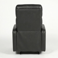 Premium Manual Recliner in Sleek Black Leatherette